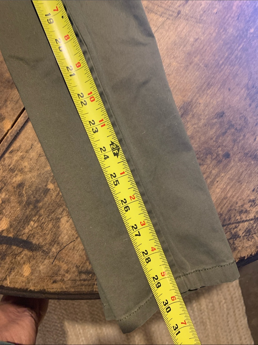 J. Jill Light Olive Green Straight-Leg Live-in Chinos - Picture 8 of 9